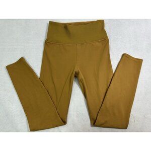 Vuori Rib Studio Ultra High Rise Legging S? Mustard Golden Yellow EUC